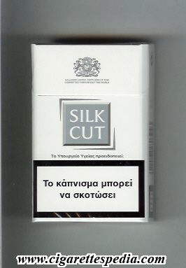 silk cut ks 20 h white silver greece england
