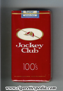 jockey club argentine version l 20 s red white old design argentina
