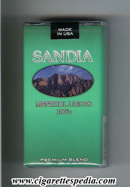 sandia menthol lights premium blend l 20 s usa