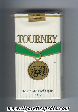 tourney deluxe menthol lights l 20 s usa
