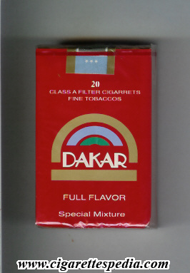 dakar full flavor special mixture ks 20 s paraguay