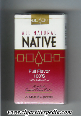 native all natural 100 additive free full flavor l 20 s usa