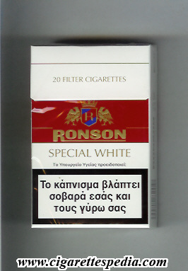 ronson special white ks 20 h white red greece austria
