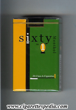 sixty 1 menthol ks 20 s usa philippines