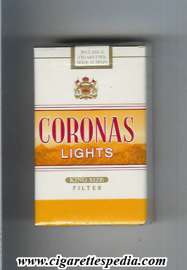 coronas lights ks 20 s white yellow usa spain