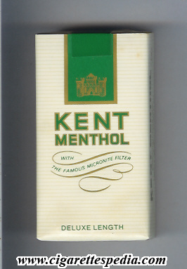 kent with the famous micronite filter menthol l 20 s usa