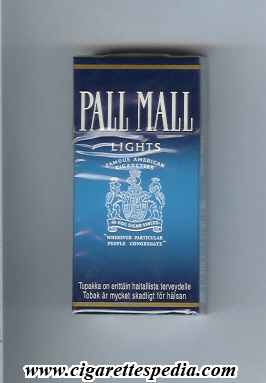pall mall american version famous american cigarettes lights ks 10 h finland usa