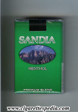 sandia menthol premium blend ks 20 s usa