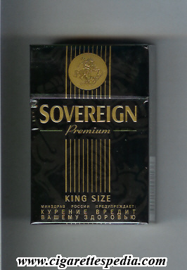 sovereign english version premium king size ks 20 h black with small emblem from above russia england