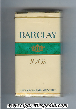 barclay green barclay menthol l 20 s usa