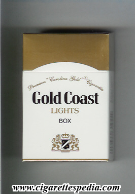 gold coast american version premium carolina gold cigarettes lights ks 20 h usa