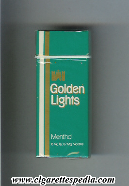 golden lights menthol ks 4 h green usa