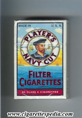 player s navy cut filter cigarettes ks 20 h blue yellow usa