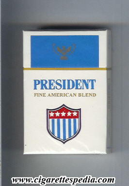 president egyptian version fine american blend ks 20 h white blue france