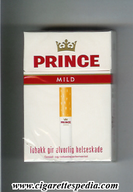 prince with cigarette mild ks 20 h norway