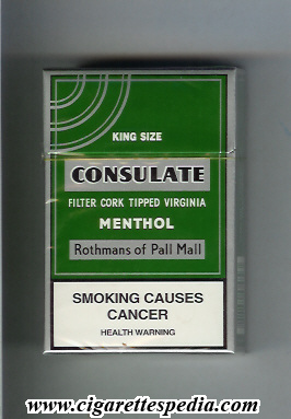 consulate rothmans of pall mall menthol ks 20 h singapore