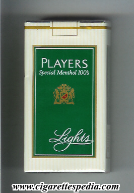 players colour design special menthol lights l 20 s usa