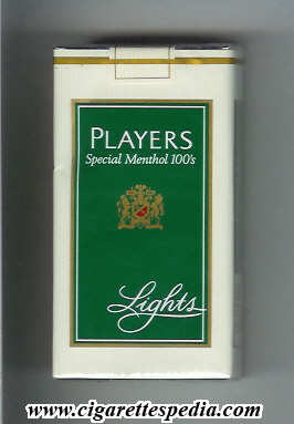 players light cigarettes Players (colour design) (Special Menthol Lights) L-20-S - USA