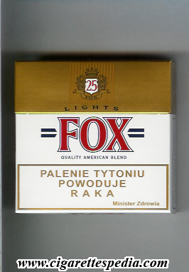fox polish version quality american blend lights s 25 h poland