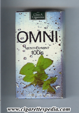 omni light tar 9 mg menthol mint l 20 s white grey usa
