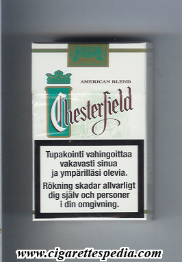chesterfield american blend white green ks 18 h menthol finland switzerland