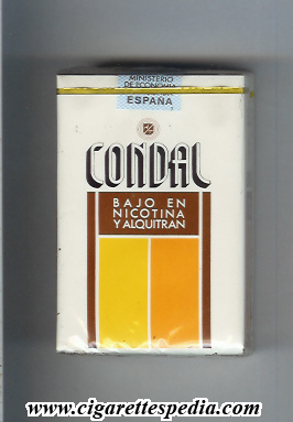 condal spanish version bajo en nicotina y alquitran ks 20 s white spain