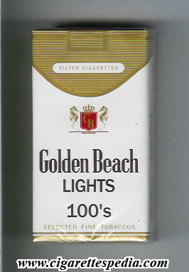 golden beach selected fine tobaccos lights l 20 s peru