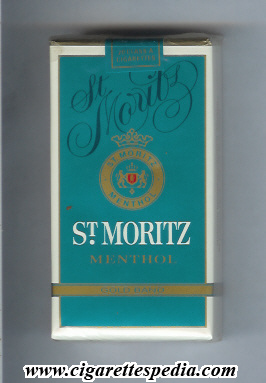 st moritz menthol gold brand l 20 s usa