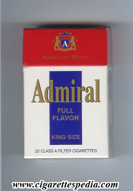 Admiral (Full Flavor American Blend) KS-20-H - Gambia and Greece