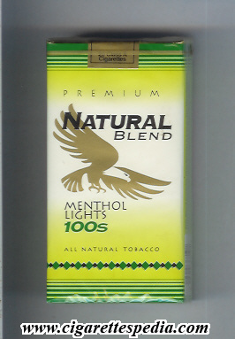 natural blend premium menthol lights l 20 s usa