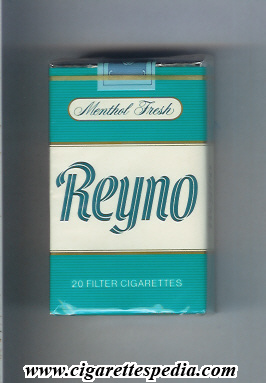 reyno menthol fresh ks 20 s with horizontal lines switzerlend usa
