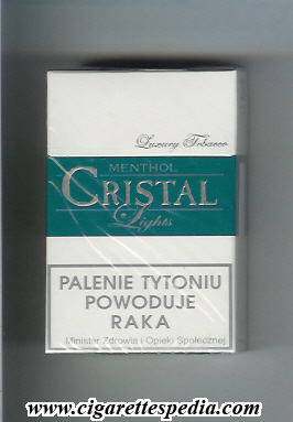 poland menthol cigarettes Cristal (polish version) (Luxury Tobacco Menthol Lights) KS-20-H - Poland