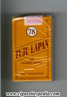 tuju lapan 78 design 1 ks 12 s orange diagonal name indonesia