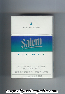 salem with line lights menthol fresh ks 20 h usa