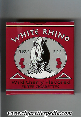 white rhino classic bidis wild cherry flavored ks 20 b india