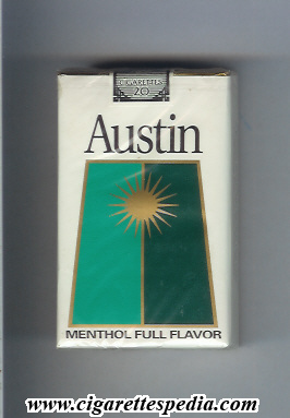 austin american version with trapezium menthol full flavor ks 20 s usa