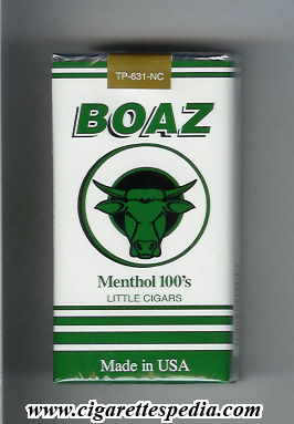 boaz menthol little cigars l 20 s usa