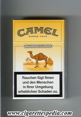 camel since 1913 balanced flavour ks 20 h orange germany