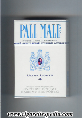 pall mall american version caf 4 ultra lights famous american cigarettes ks 20 h russia usa