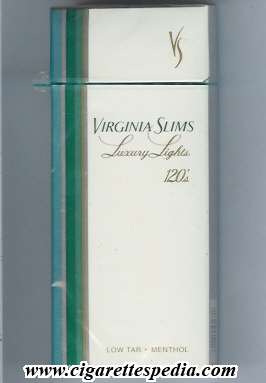 virginia slims name by one line lights menthol sl 20 h usa