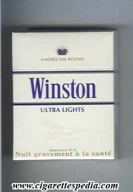 Winston (with eagle from below) (Ultra Lights) KS-25-H - France and Germany  and USA