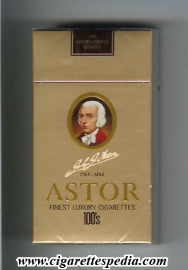 astor german version 1763 1848 finest luxury cigarettes l 20 h germany