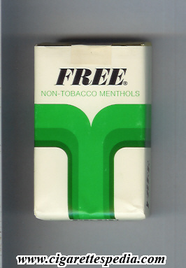 free american version design 1 non tobacco menthols ks 20 s usa