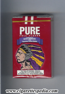 pure with indian full flavor ks 20 s usa
