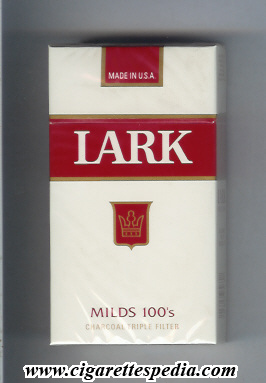 lark charcoal triple filter milds l 20 h white red usa