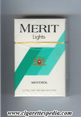merit design 1 lights menthol ks 20 h usa