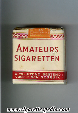amateurs sigaretten design 3 s 20 s holland
