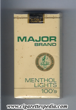 major brand menthol lights l 20 s usa