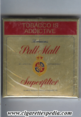 pall mall american version rothmans superfilter ks 20 b gold south africa