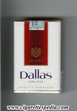 dallas brazilian version design 2 de luxo quality tobaccos ks 20 s white red brazil